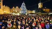 Česko zpívá koledy 2019 na Staroměstském náměstí v Praze.