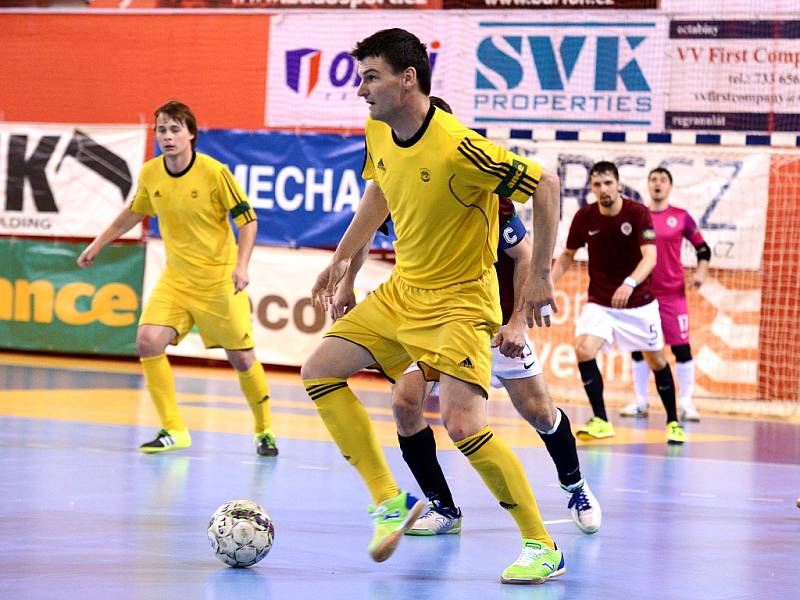 IV. zápas čtvrtfinále play off Chance futsal ligy: AC Sparta Praha - Nejzbach Vysoké Mýto 3:2 (2:1), 26. dubna 2016.