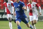 Úvodní zápas 2. kola vyřazovací fáze Evropské ligy 18. února 2021: Slavia - Leicester