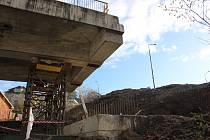 Rekonstrukce mostu v Davli (listopad 2017)