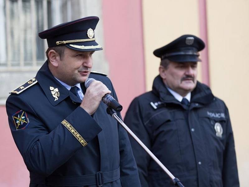 Ze slavnostního složení služebního slibu u Policie ČR v Praze.