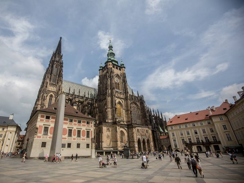 Svatovítská katedrála na Pražském hradě. Praha je na seznamu UNESCO od roku 1992