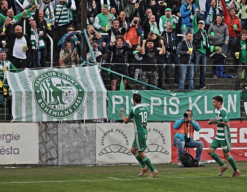 Zápas 10. kola fotbalové Fortuna ligy mezi Bohemians Praha 1905 a FC Fastavem Zlín v Ďolíčku skončil remízou 2:2