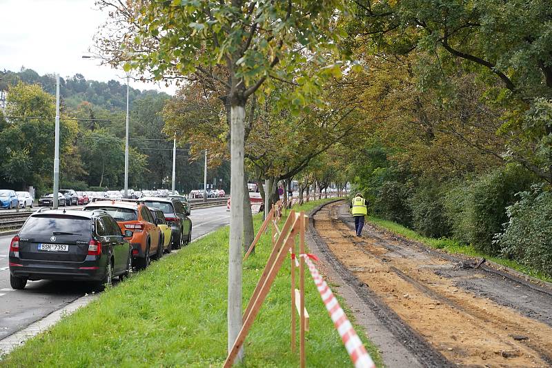 Revitalizace cyklotrasy v úseku Podolská vodárna - plavecký bazén Podolí.