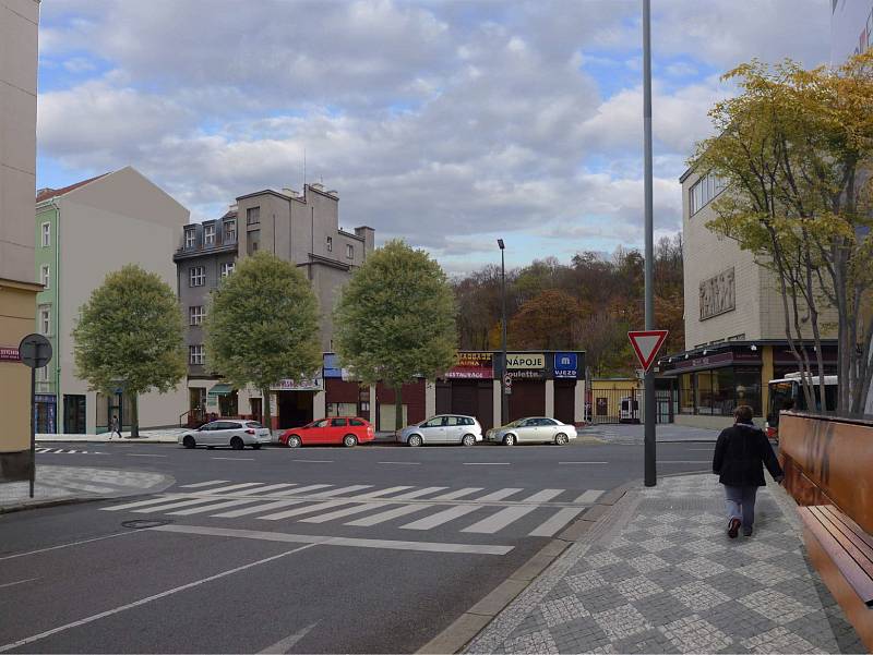 Rekonstrukce ulic Husitská a Koněvova. 