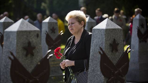Pietní vzpomínka na padlé sovětské vojáky se konala v pátek 9. května 2014 na Olšanských hřbitovech v Praze u příležitosti 69. výročí ukončení druhé světové války.