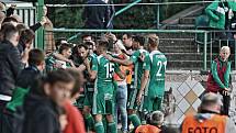 Zápas 10. kola fotbalové Fortuna ligy mezi Bohemians Praha 1905 a FC Fastavem Zlín v Ďolíčku skončil remízou 2:2