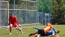 Zápas Podolí - Újezd skončil v úmorném vedru remízou 1:1.