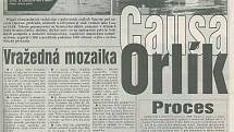 Téma Večerníku Praha o Orlických vrazích vyšlo v den rozsudku v pátek 18. dubna 1997..