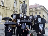 Občanský happening k oznámení kandidatury Miloše Zemana v příštích prezidentských volbách