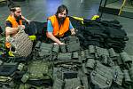 Prague - assembly of bulletproof vests for Ukraine.