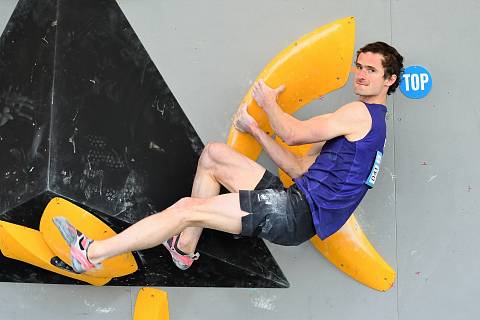 Adam Ondra vybojoval na Světového poháru v boulderingu v Praze na Letné stříbro.