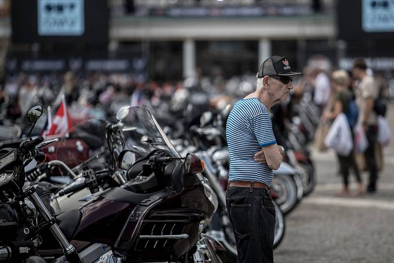 Příznivci americké motocyklové značky Harley-Davidson se sešli 5. července 2018 na pražském Výstavišti, aby oslavili 115. výročí značky.