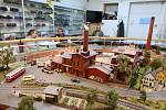 Model railway station Prague - Prosek size 