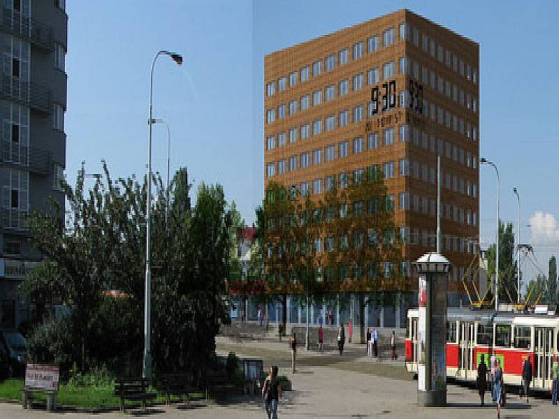 Vizualizace nové budovy radnice Prahy 8 na Palmovce.