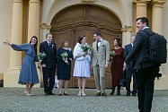 Svatba novomanželů Vysloužilových na Libeňském zámečku, 22. 2. 2022.