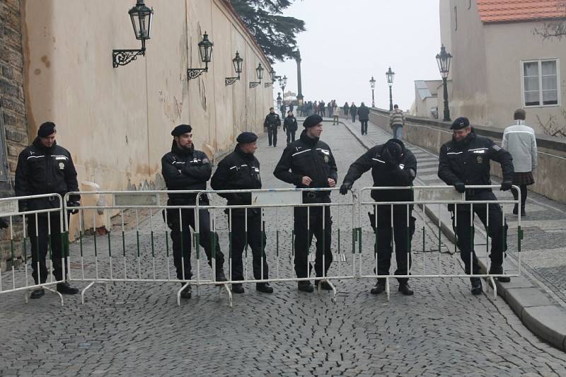 Prezidentská inaugurace v podhradí