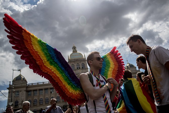 Pochod Prague Pride v hlavním městě. Ilustrační foto.