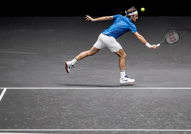 Laver cup, hraný 23. září v Praze. Roger Federer