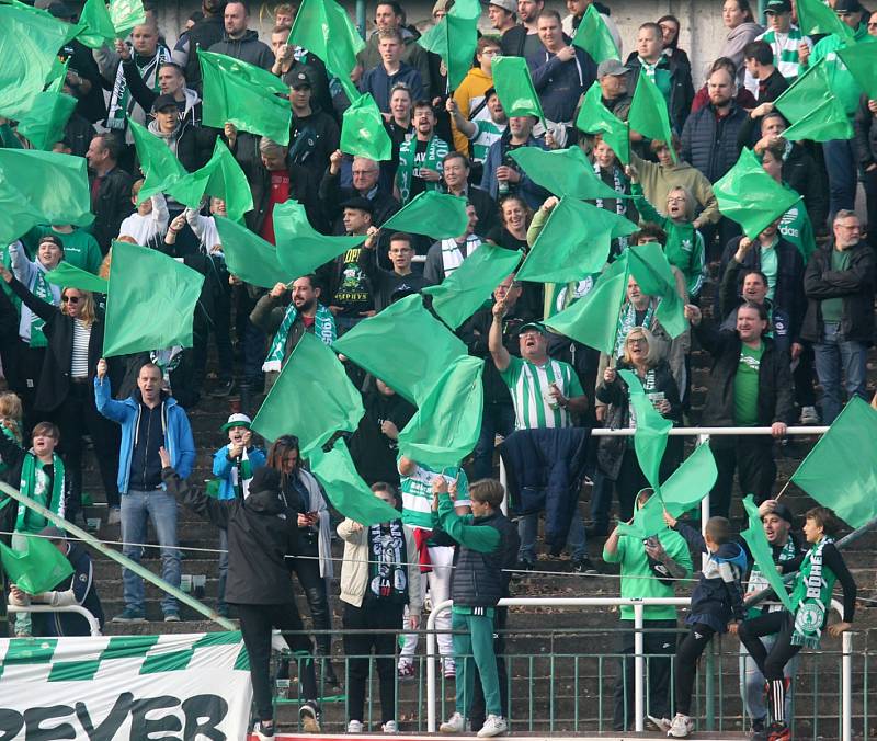 Z vršovického derby Bohemians - Slavia 1:4.