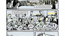 Potopení lodi Patria v komiksové knize Paměti národa Roll Out the Barrels v příběhu Petra Meyera, který nakreslil Ondřej Malina.