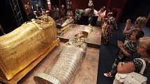 Výstava Tutanchamon – jeho hrob a poklady na Výstavišti Holešovice.