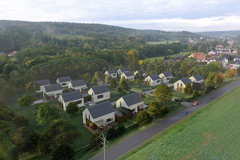 V projektu Bidli v Libři se staví nízkoenergetické domy.