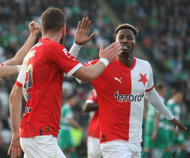 Z vršovického derby Bohemians - Slavia 1:4.