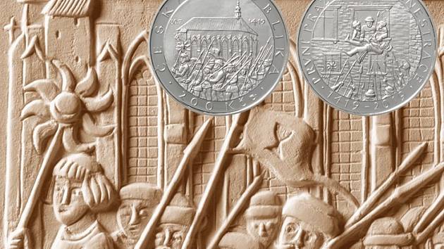 ČNB vydává minci k 600. výročí první pražské defenestrace.