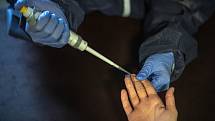 Testování na protilátky nového typu koronaviru začalo 23. dubna 2020 v Praze.