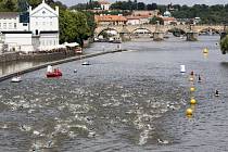 Triatlon na Střeleckém ostrově. 