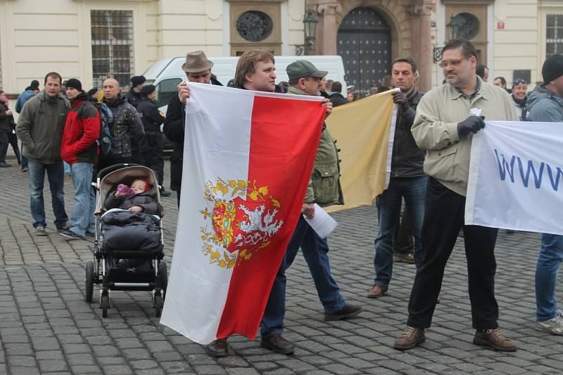 Prezidentská inaugurace v podhradí