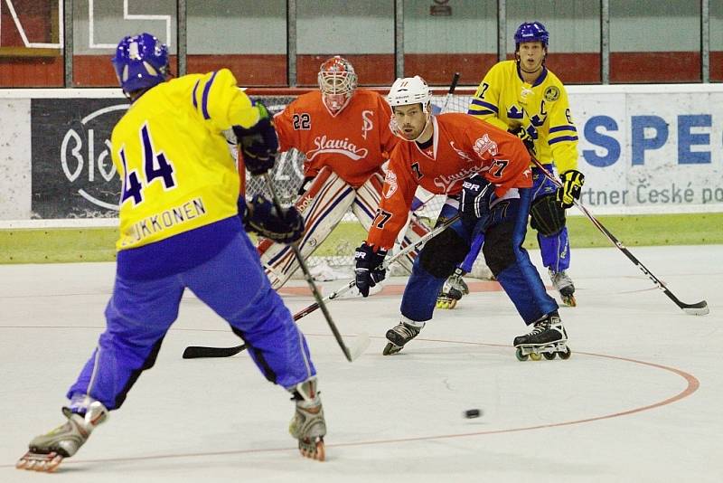 Slávističtí in-line hokejisté podlehli Švédsku 6:12.