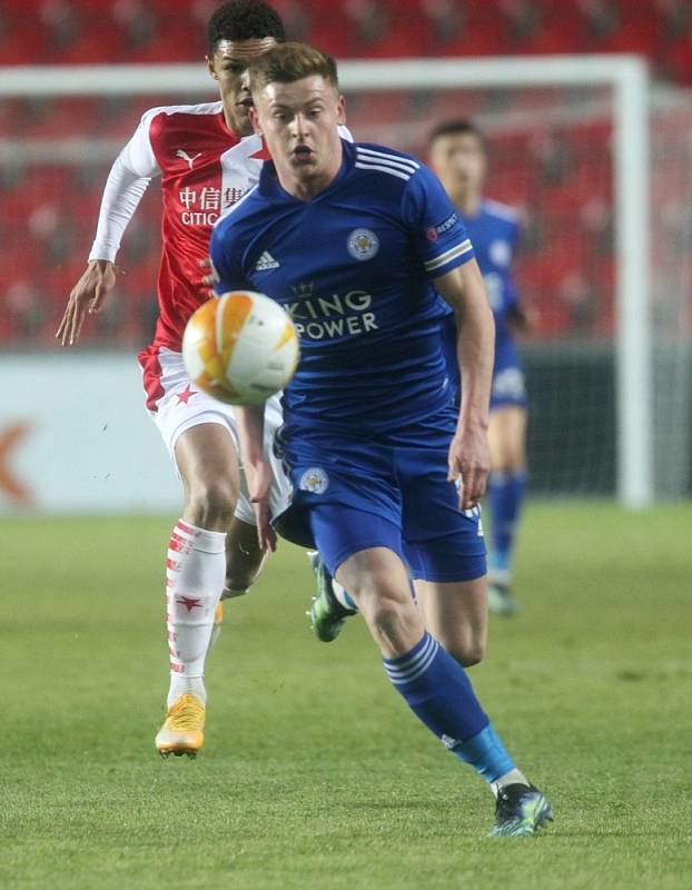 Úvodní zápas 2. kola vyřazovací fáze Evropské ligy 18. února 2021: Slavia - Leicester