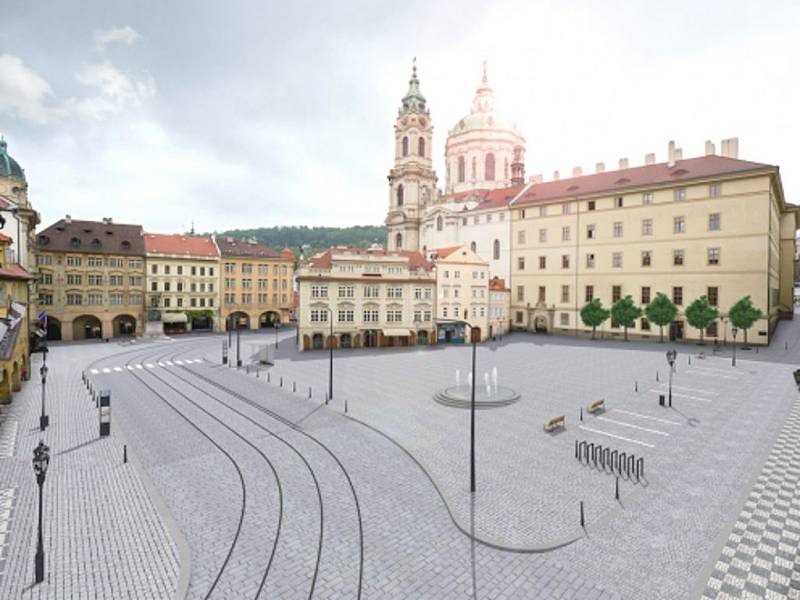 Malostranské náměstí (vizualizace). 