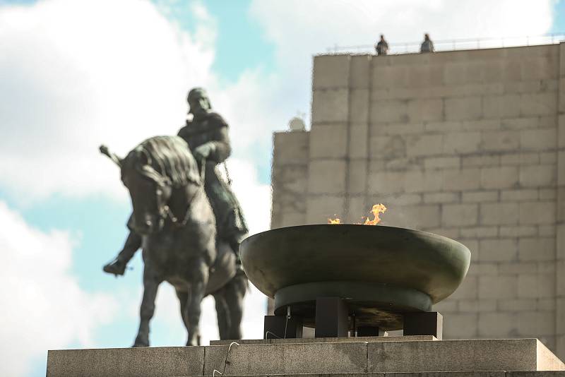 Pietní akt na Vítkově v sobotu 8. května.