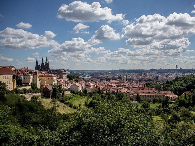 Praha pohled na město.