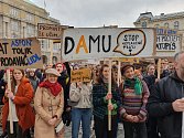 Stávka vysokých škol v Praze.