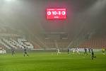 SK Slavia Praha - FC Slavia Karlovy Vary - Osmifinále českého fotbalového poháru MOL Cupu: SK Slavia Praha - FC Slavia Karlovy Vary, 3. března 2021 v Praze.