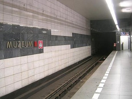 Metro C - stanice Muzeum. Ilustrační foto.