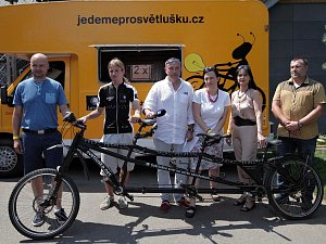 Jedeme pro Světlušku – velká letní cyklojízda odstartovala ve středu 1. července 2015 v pražském sportovním centru Hamr - Braník.