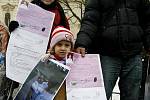 Demonstrace k údajnému porušování lidských práv, jemuž jsou vystaveni kurdští žadatelé o mezinárodní ochranu v uprchlickém táboře v Kostelci nad Orlicí proběhla 10. prosince před Úřadem vlády. 