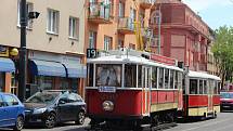 Obnovení tramvajového provozu na Pankráci.