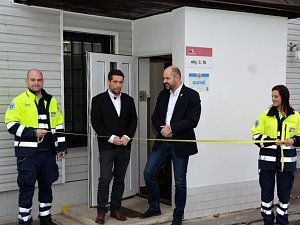 Pražští záchranáři otevřeli novou výjezdovou základnu v Ruzyni.