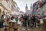 Zelný, nebo také zelený trh se nacházel ve spodní části Havelského tržiště. Kromě zeleniny se tu daly koupit květiny, jehličí, ale třeba i rohože.