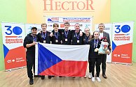 Čeští squashisté na mistrovství Evropy smíšených týmů, které se uskutečnilo v Praze.