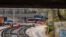 Rekonstrukce tramvajové trati a prodloužení kolejí až ke stanici metra Pankrác.