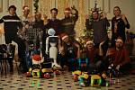 The Faculty of Electrical Engineering created a Christmas video with robots.