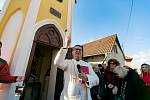 Opening of the chapel in Sobín, which was destroyed in a traffic accident in 2019.