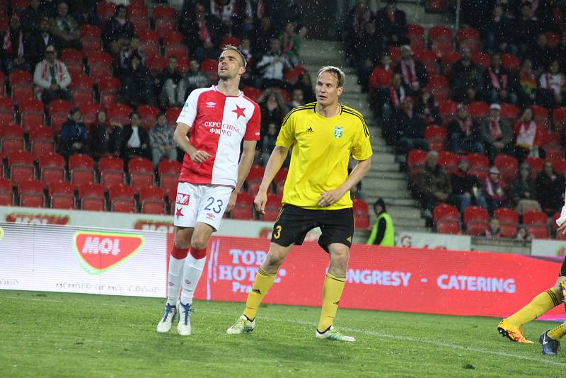 Slávisté si doma ve čtvrtfinále poháru poradili s Karvinou 5:2. foto Michal Chadim